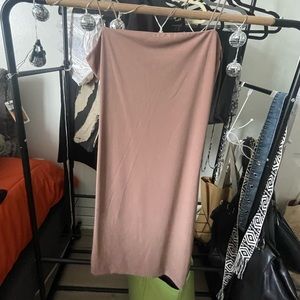 NUDE BODYCON DRESS SUPER FLATTERING